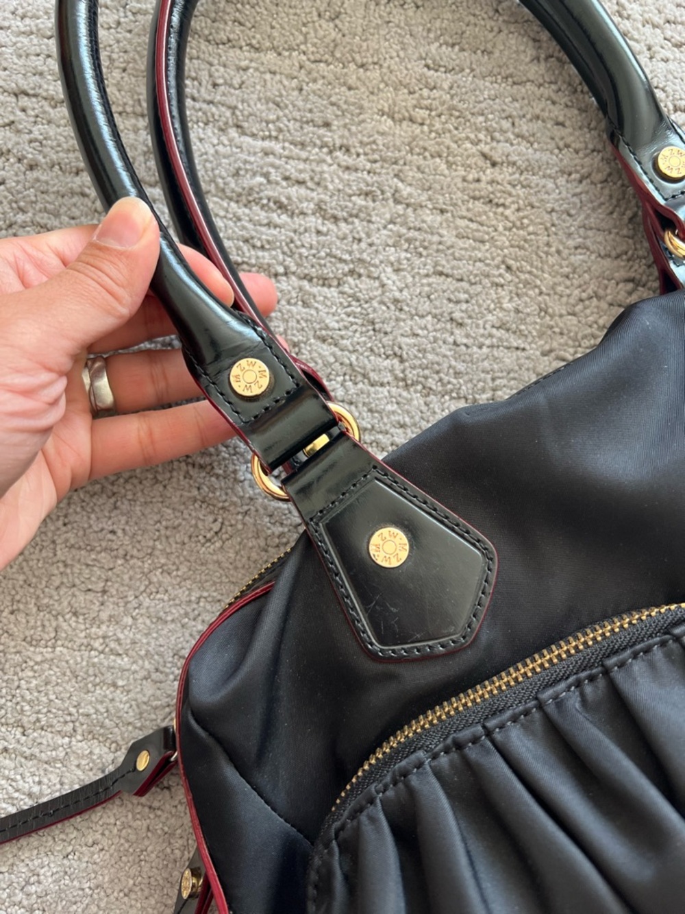 MZ Wallace Jane Bedford Black Shoulder Bag - Picture 8 of 16